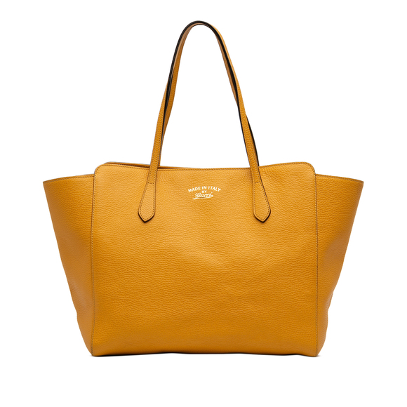 Pre-Loved Gucci Medium Leather Swing Tote